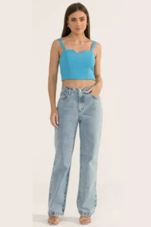 Calça jeans reta divero