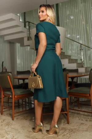 Conjunto saia e blusa manga curta