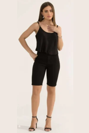 Bermuda ciclista preta divero