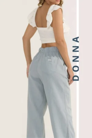 Calça wide leg pantalona divero