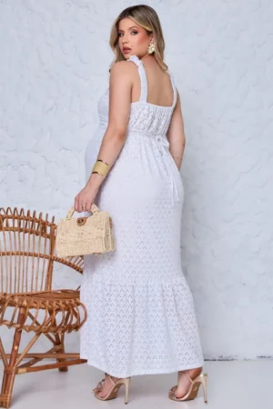 Vestido longo gestante